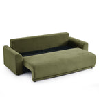 Soline - Canapé Droit 3 Places - Velours Cotêlé Vert