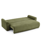 Soline - Canapé Droit 3 Places - Velours Cotêlé Vert