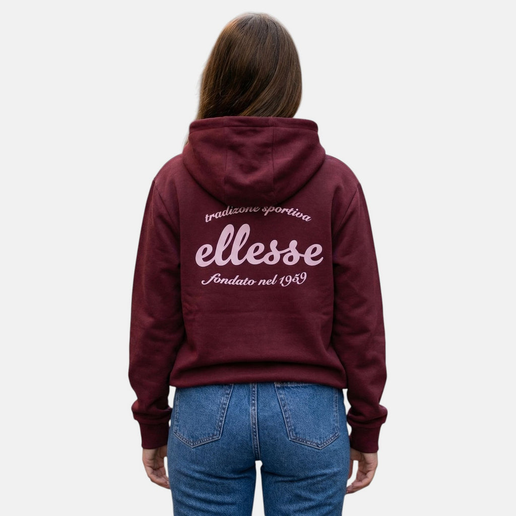 Sweat À Capuche Ellesse Femme - Bordeaux