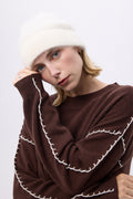 Beanie – Brushed Cashmere Soren - White - Unisex