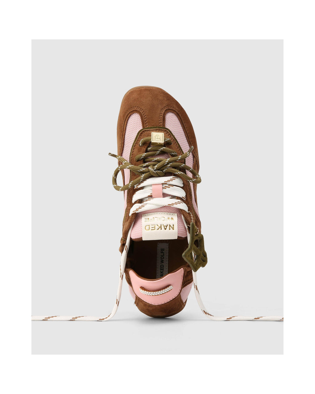 Sneakersy Soul - Khaki/Różowe - Damskie