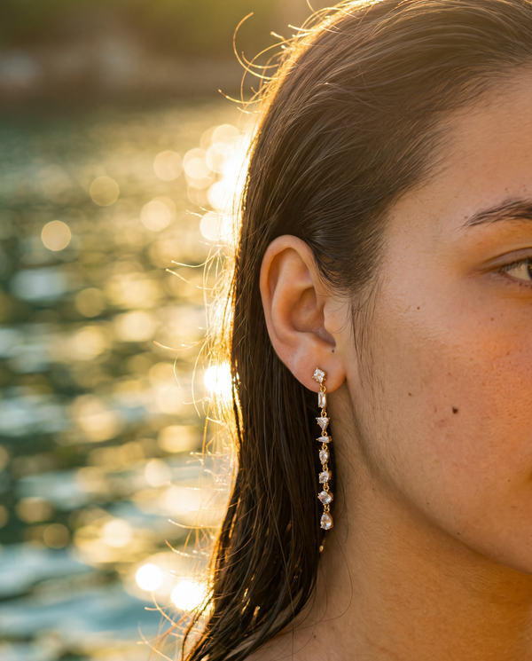Moon Coral Earrings