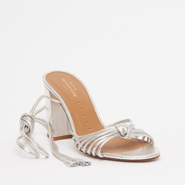 Dina Foil Sandal - Silver