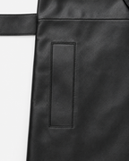 Trench En Matière Effet Cuir - Noir
