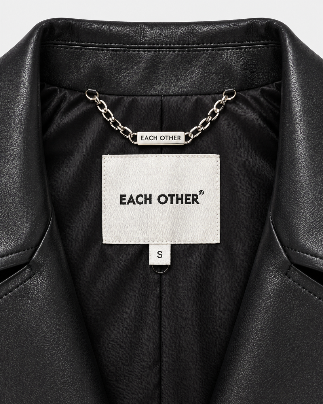 Trench En Matière Effet Cuir - Noir