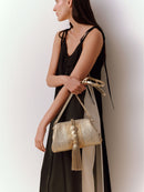 Alessa Gold & Silver Pouch Bag