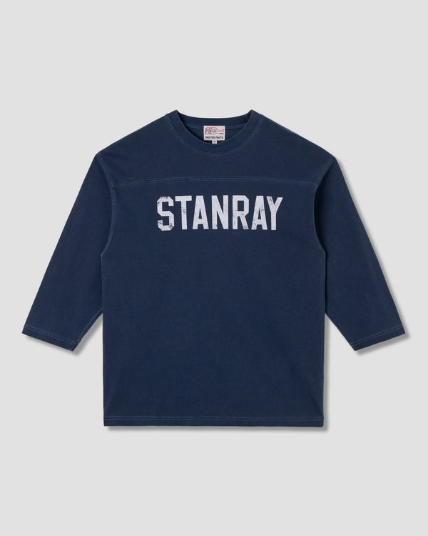 Camiseta 3/4 Football - Navy W/Print