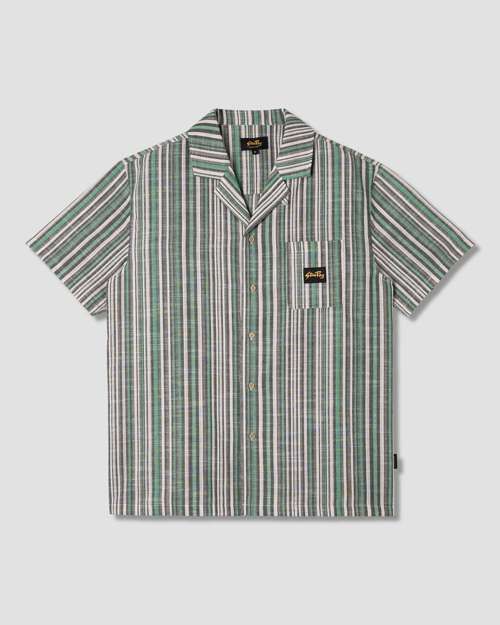 Tour Shirt - Black/Green Stripe
