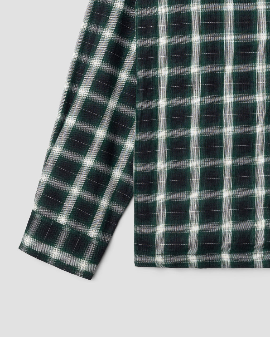 Camisa Zip - Cuadros Verdes