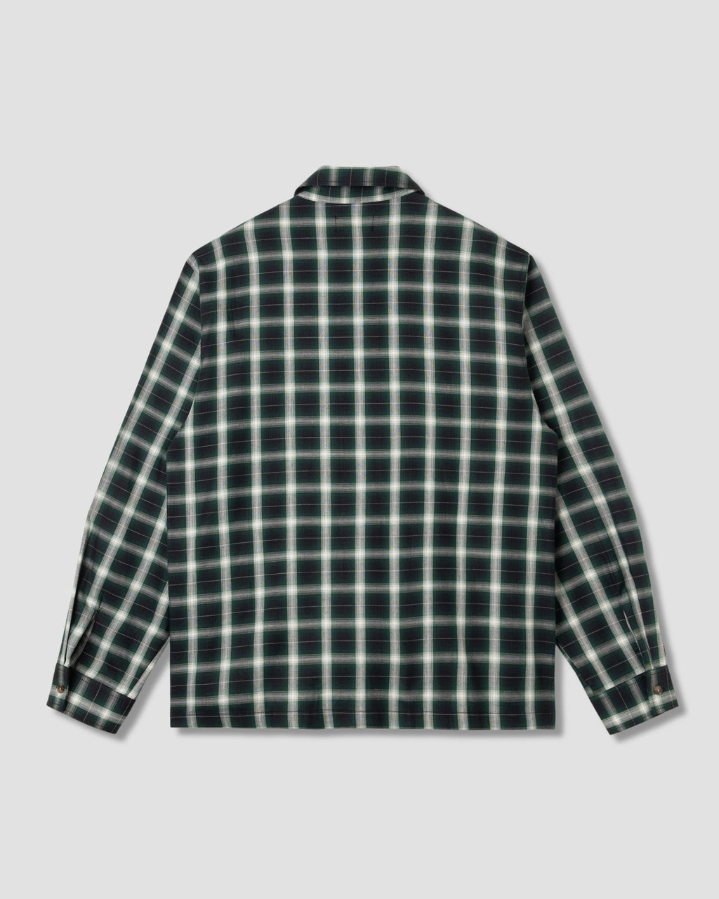 Camisa Zip - Cuadros Verdes