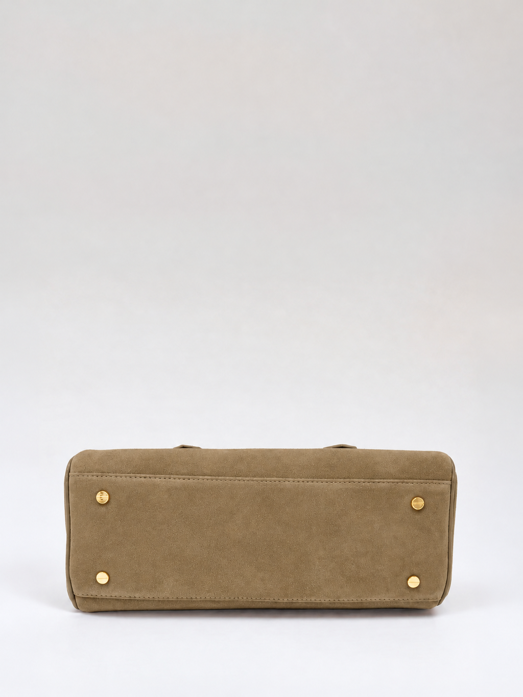 Sac Baguette En Cuir À Bandoulière Longue - Fauve
