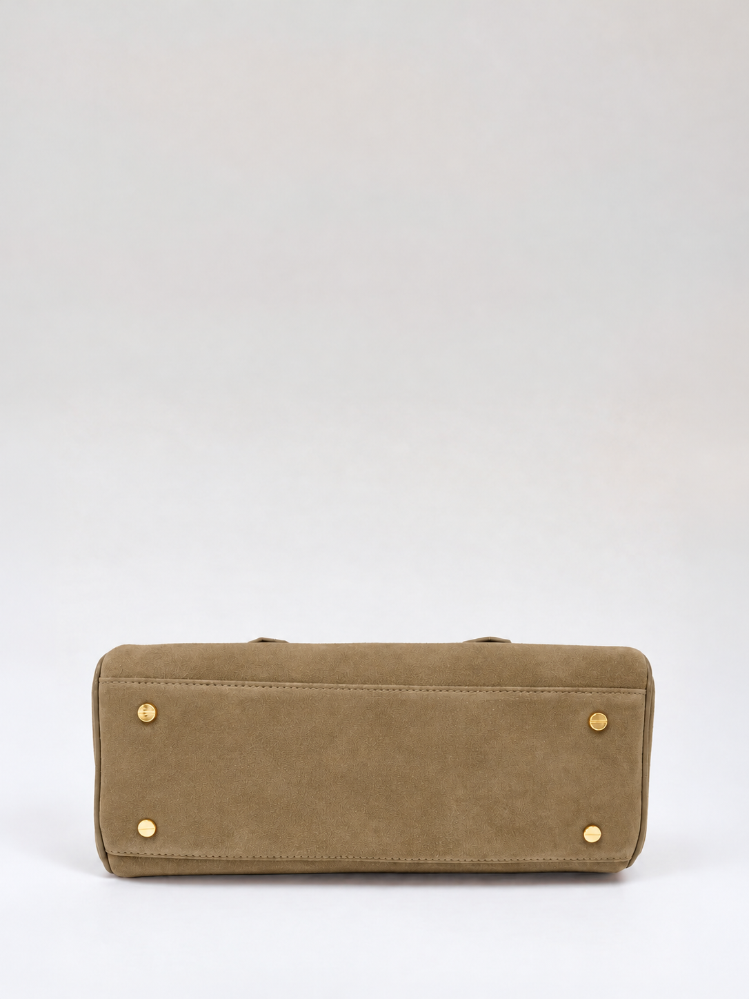 Sac Baguette En Cuir À Bandoulière Longue - Fauve