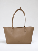 Cabas Moyen Format En Cuir - Fauve