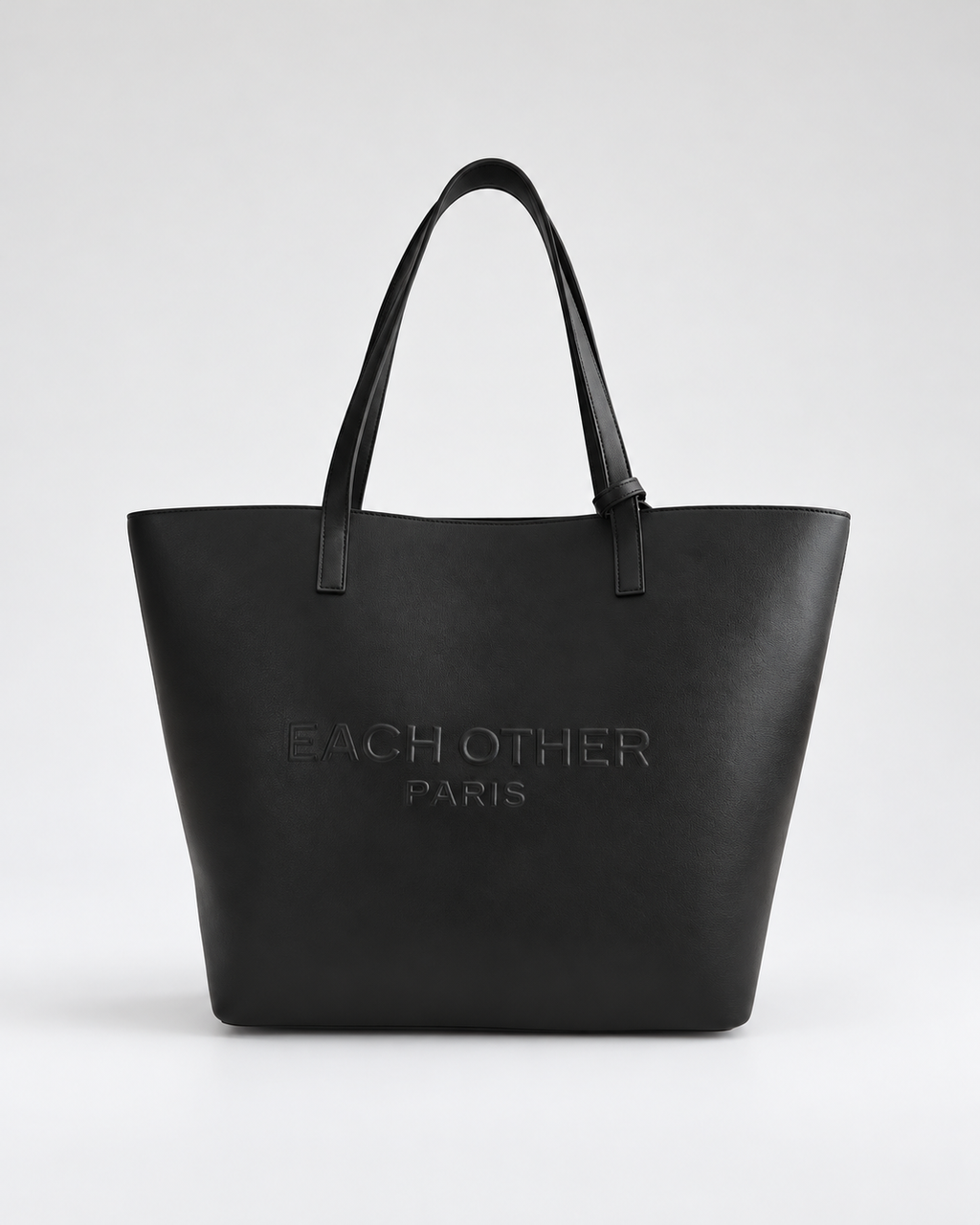 Grand Cabas Souple En Cuir - Noir