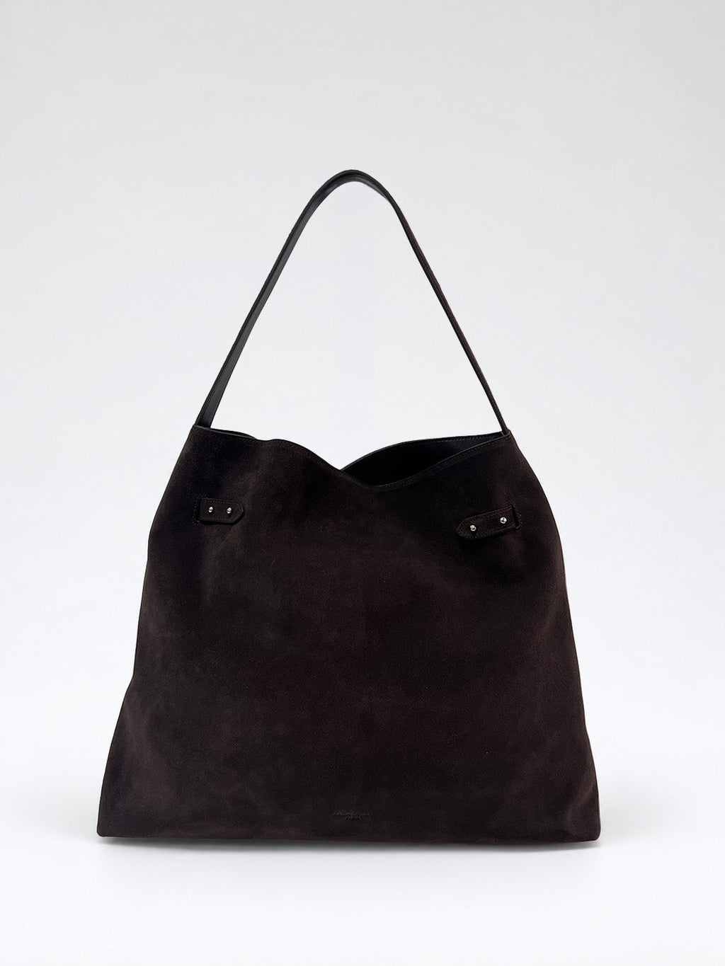 Sac Hobo En Cuir À Détail Ceinturé - Marron Foncé