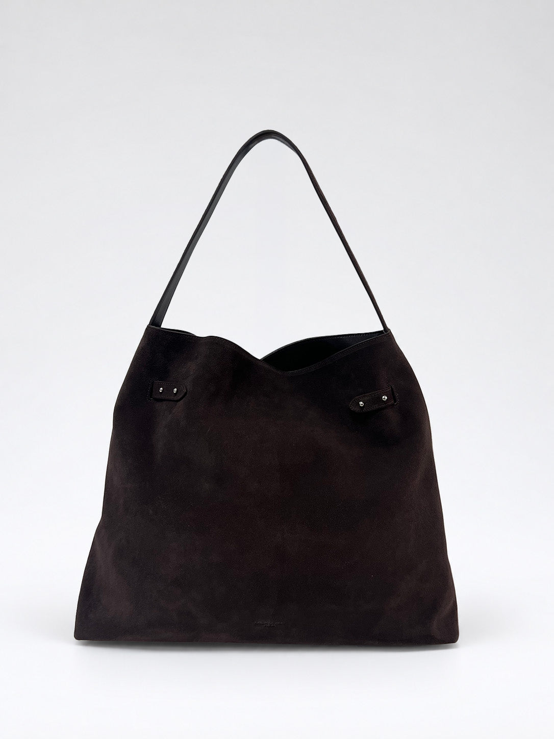 Sac Hobo En Cuir À Détail Ceinturé - Marron Foncé