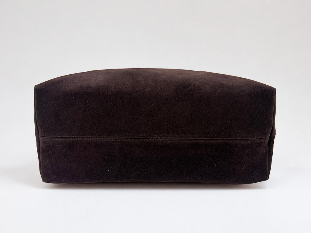 Sac Hobo En Cuir À Détail Ceinturé - Marron Foncé