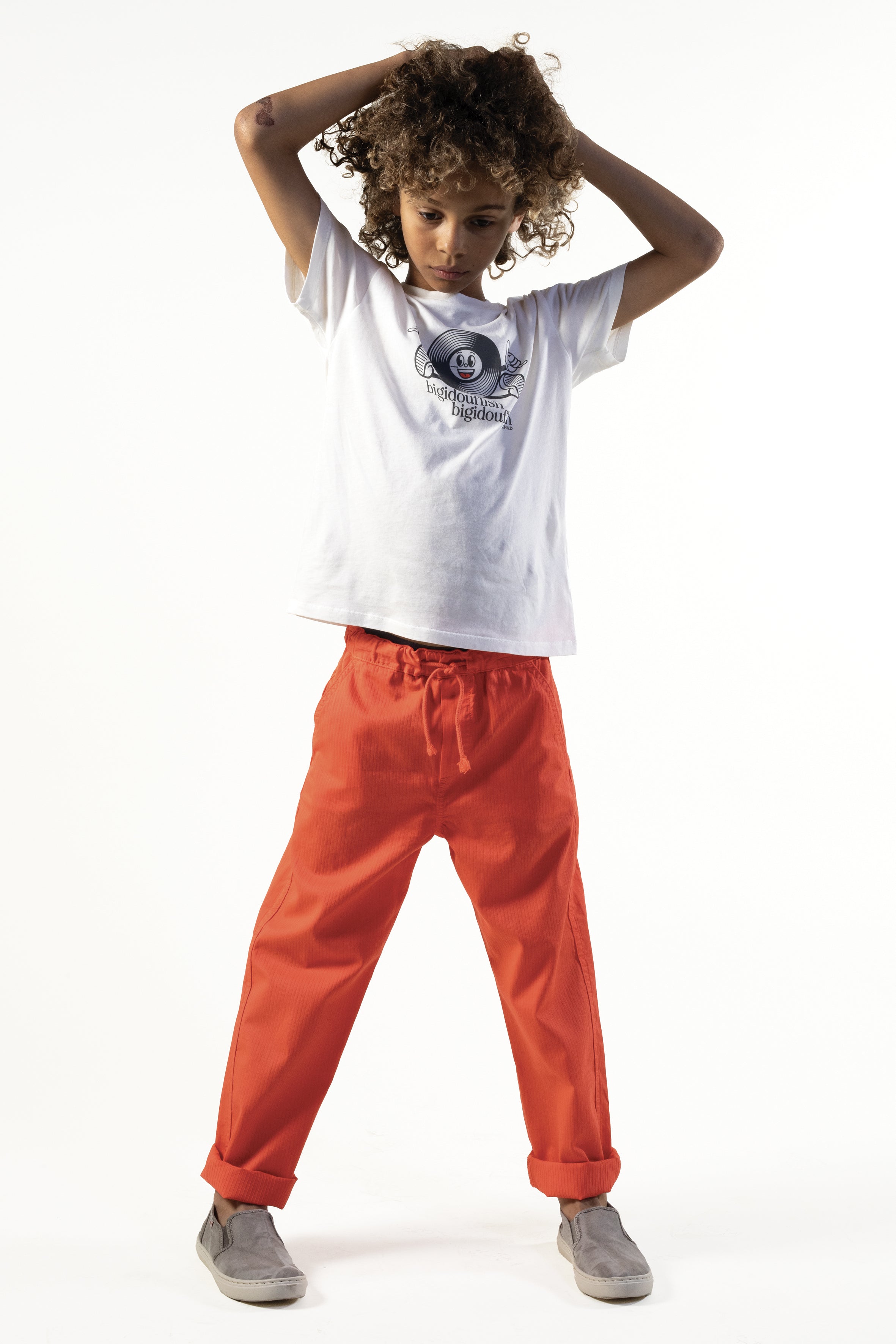 Boy's Trousers - Mustang - Tangerine