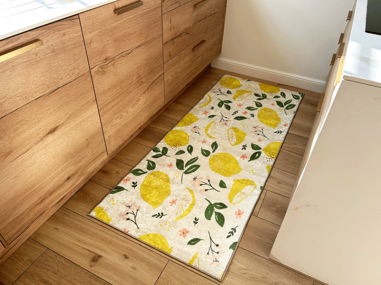 Stampa - Tapis De Cuisine D'Intérieur - Polyester Imprimé - Jaune
