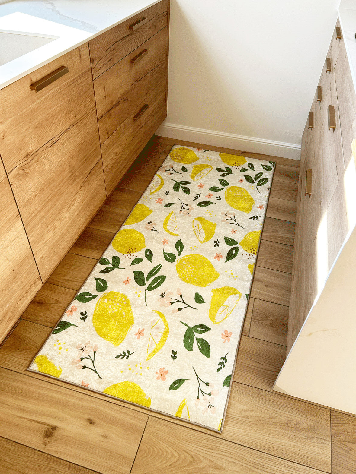 Stampa - Tapis De Cuisine D'Intérieur - Polyester Imprimé - Jaune