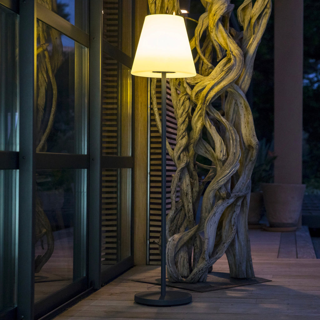 Standy - Lampadaire Solaire - Acier - Gris