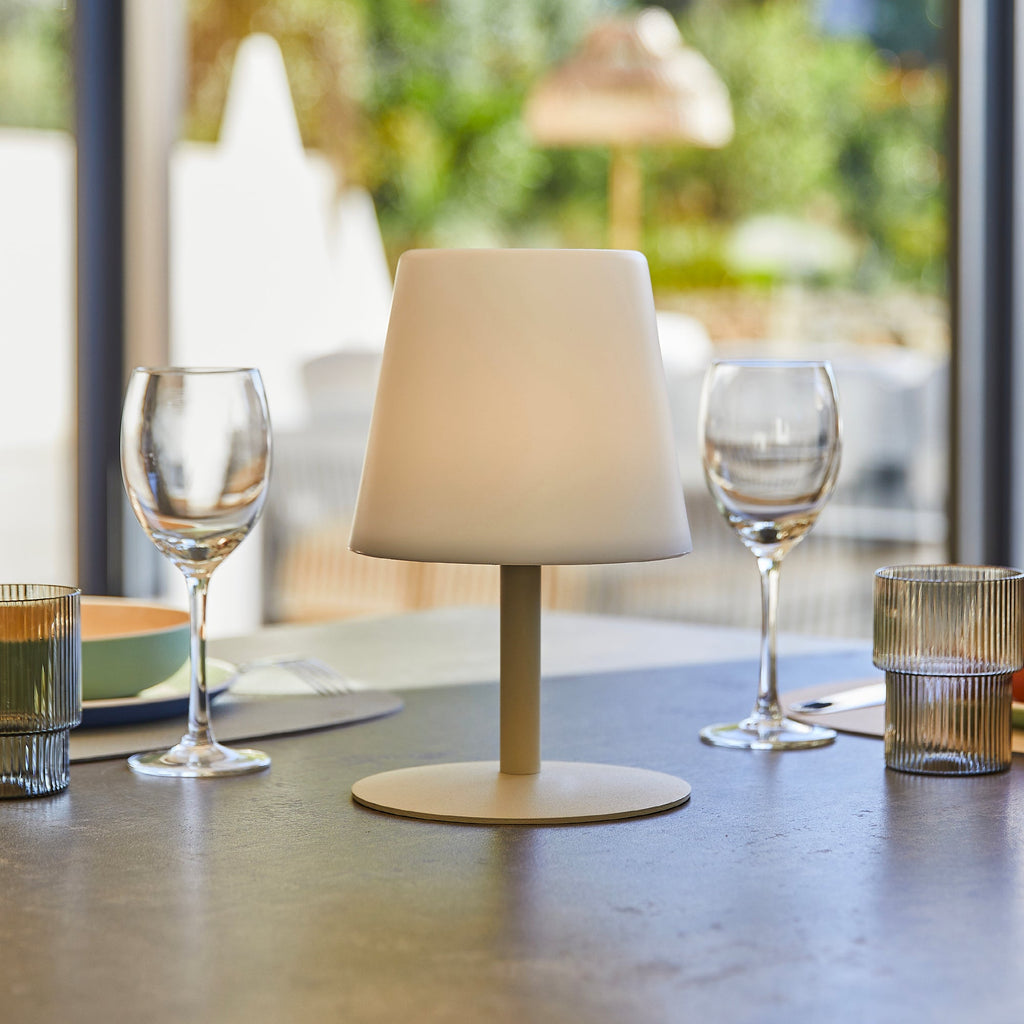 Standy Mini - Lampe De Table Sans Fil - Acier - Crème
