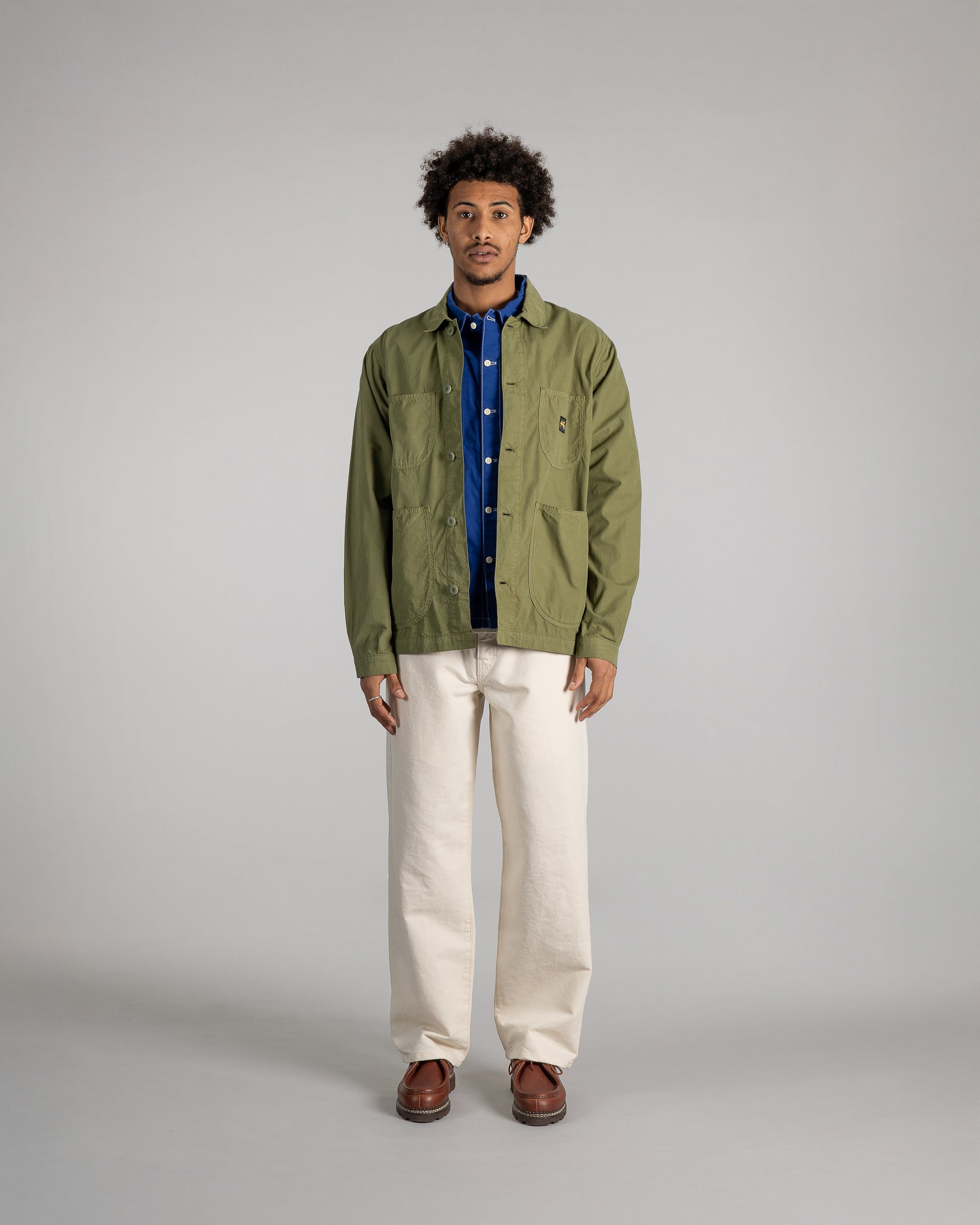 Chaqueta Coverall - Olive Poplin