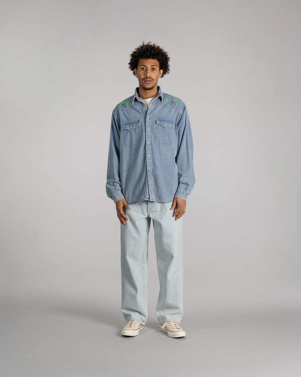 Chemise Western - Stonewashed Denim