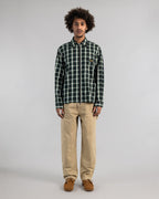 Camisa Zip - Cuadros Verdes