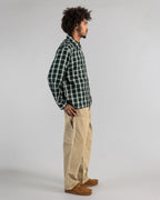 Camisa Zip - Cuadros Verdes