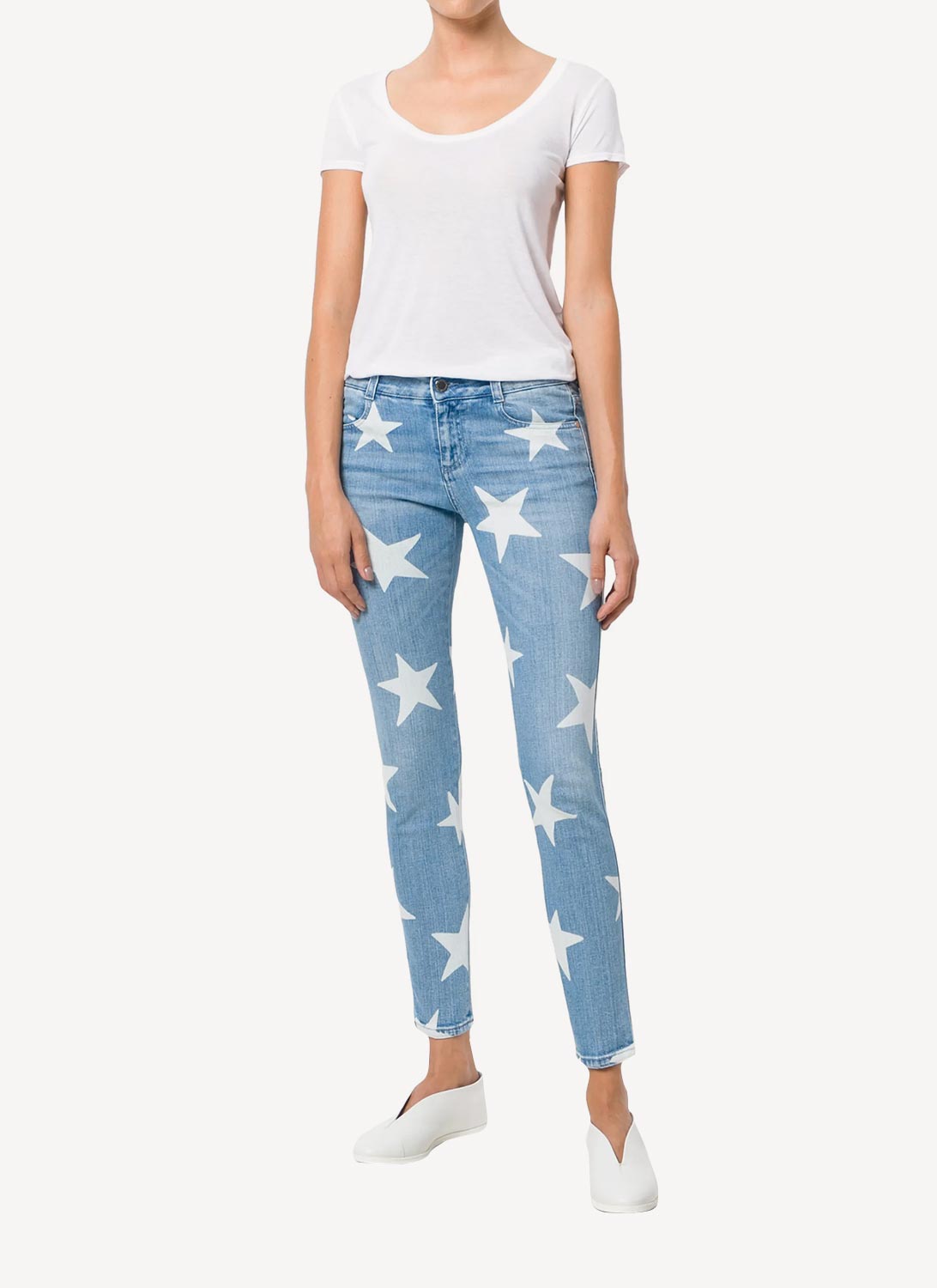 Stella Mc Cartney - Pantalón The Skinny Ankle Grazer - Classic Blue - Mujer