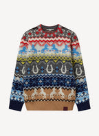 Jersey de Cuello Redondo - Multicolor - Mujer