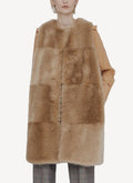 Dover Sleeveless Coat - Caramel - Femme