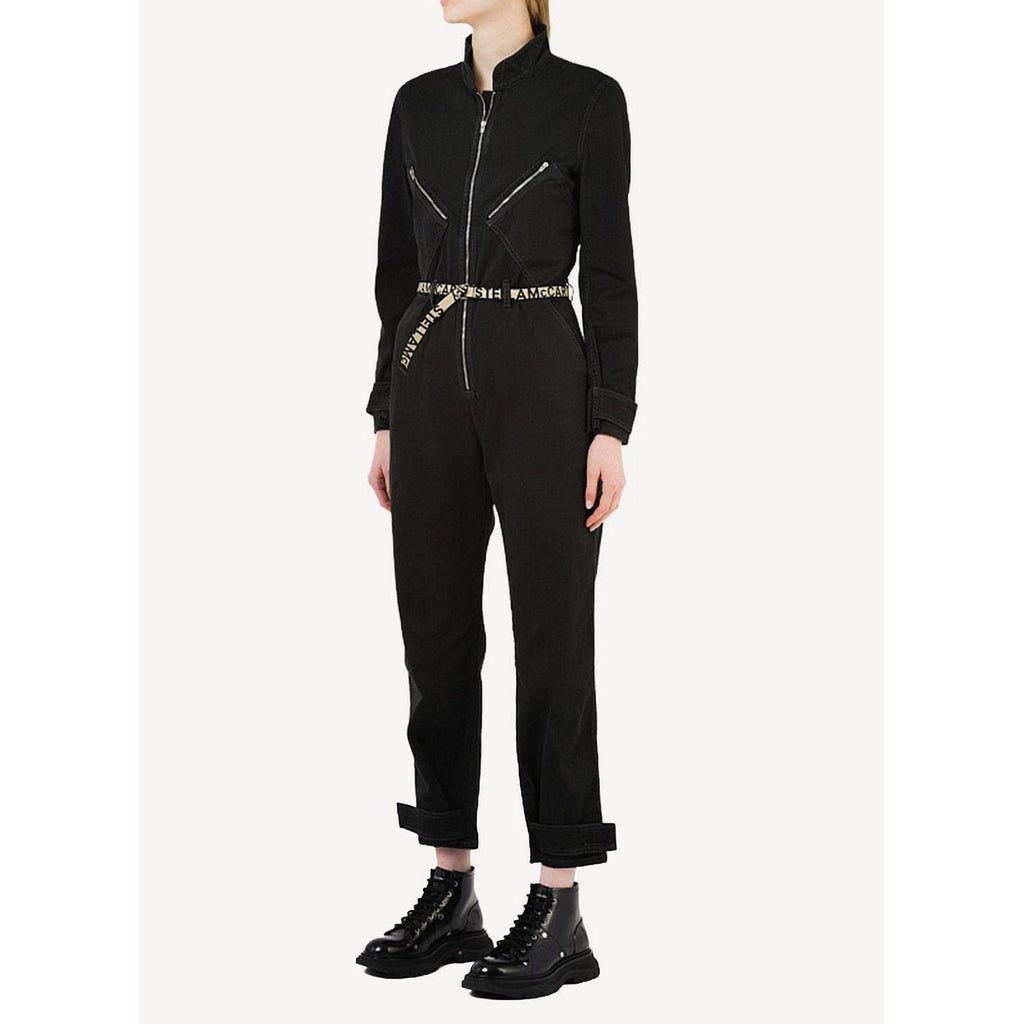 Eco Org Light S&P Jumpsuit - Black Denim Wash - Women