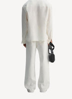 Grey Trousers - Cream - Men