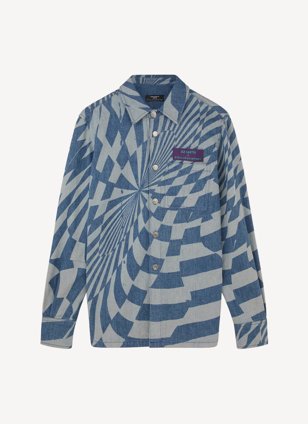 Optical Laser Blue Wash Shirt - Vintage Blue - Men