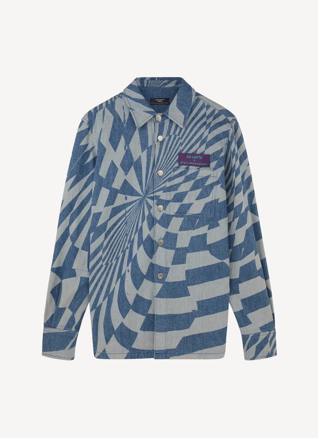 Optical Laser Blue Wash Shirt - Vintage Blue - Men