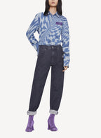 Optical Laser Blue Wash Shirt - Vintage Blue - Men