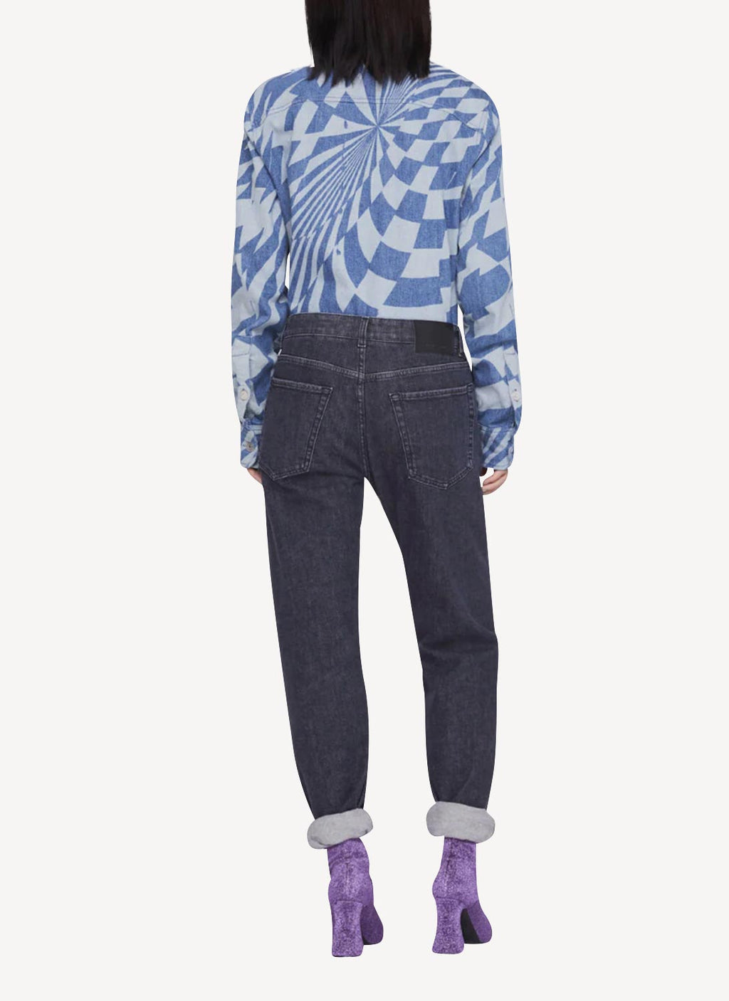 Optical Laser Blue Wash Shirt - Vintage Blue - Men