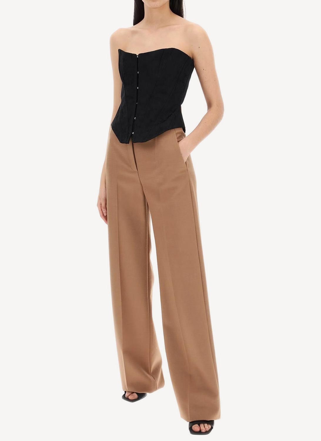 Stella Mc Cartney - Ready-To-W Trousers Wool Flannel - Light Camel - Women