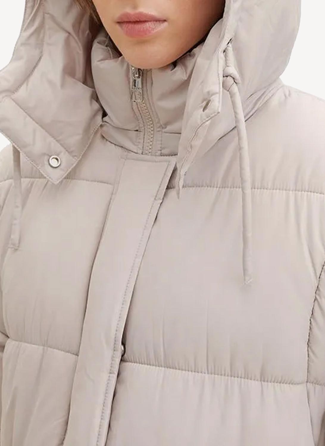 Trench Textured Technical Oute - Pearl Grey - Women