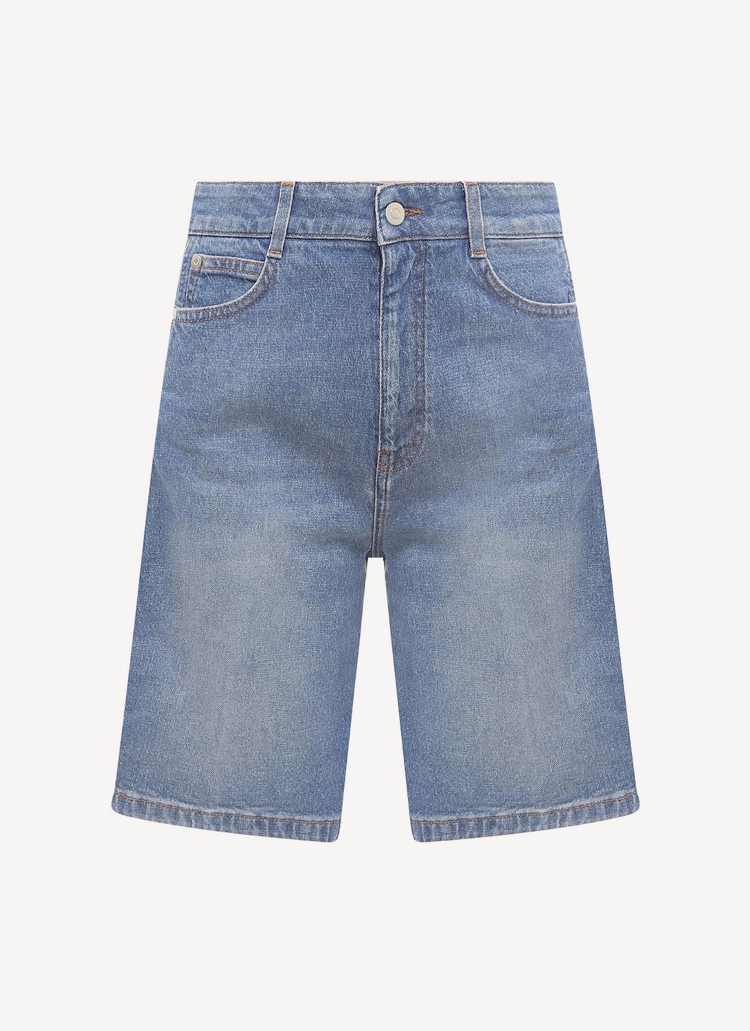 Stella Mc Cartney - Ready-To-W Salt & Pepper Logo Laser Deni - Medium Blue - Women
