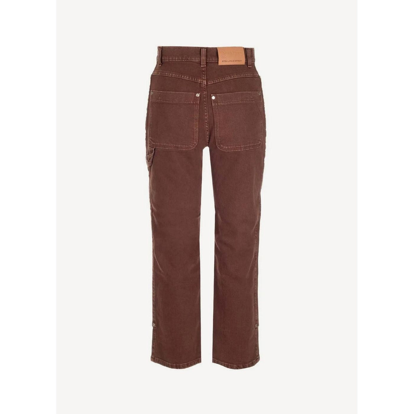 Mahogany Workwear Cropped Denim Trousers - Mahogany - Women