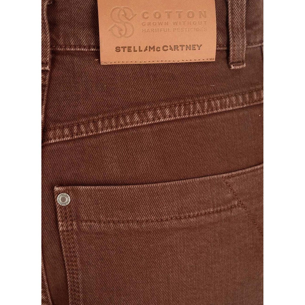 Mahogany Workwear Cropped Denim Trousers - Mahogany - Women