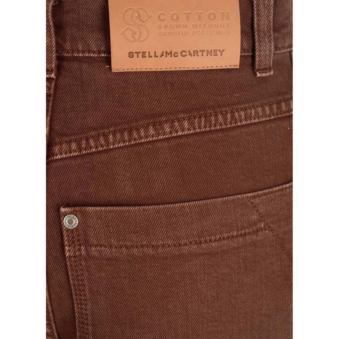 Mahogany Workwear Cropped Denim Trousers - Mahogany - Women
