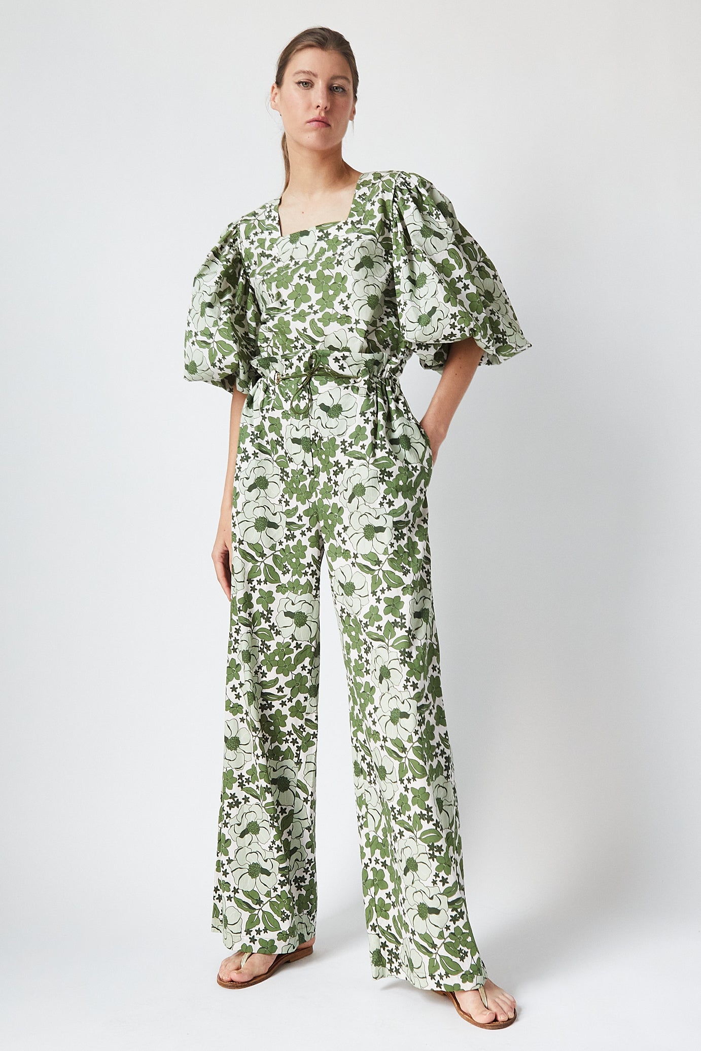 Top Peggy - Green Bloom - Femme