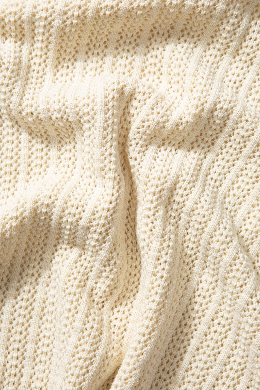 Summer Sailor Beige Striktrøje