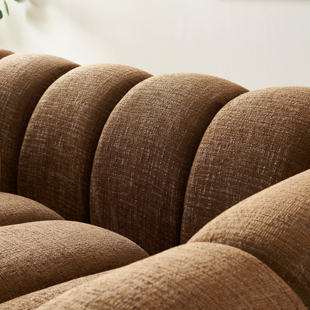 Sunny - Canapé 2 Places - Tweed - Marron