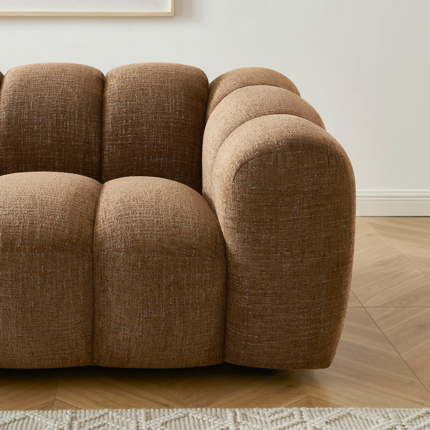 Sunny - Canapé 2 Places - Tweed - Marron