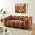Sunny - Canapé 2 Places - Tissu Tweed - Terracotta